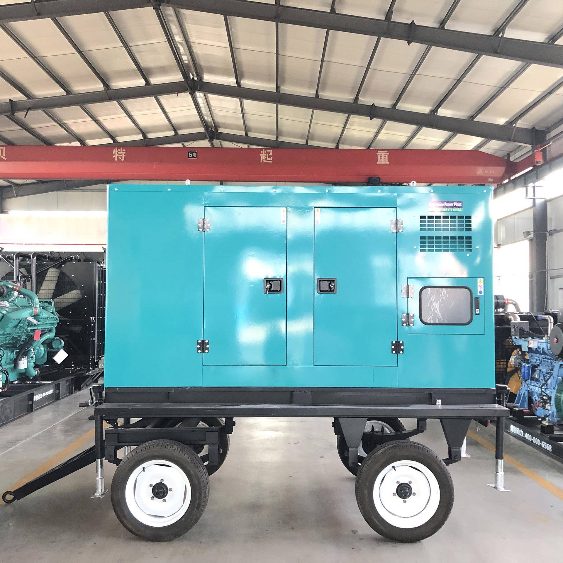 10kw移动发电电机组拖车静音型移动电站地工应急备用XB100GF-电0