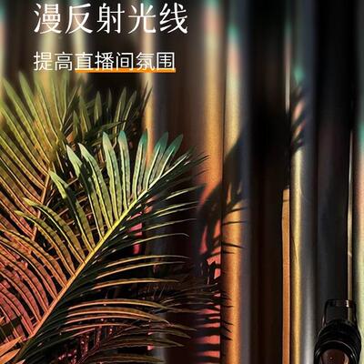 出6256租易贴屋直播主播背景窗帘免打孔魔术简黑色间布感