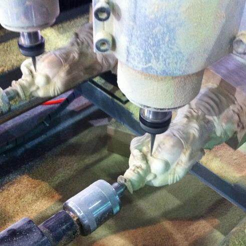 JC6060圆柱体精雕刻立机猛犸牙雕木头浮雕雕机轴BBM体电四脑雕刻