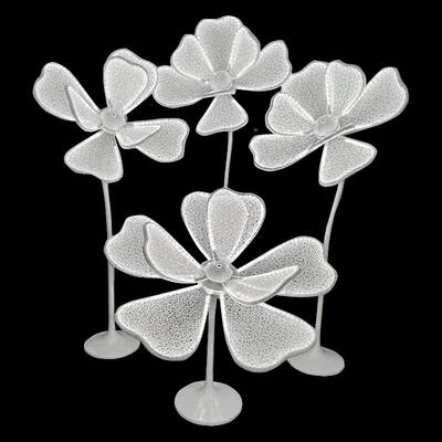 婚具ZYI布艺光发牡丹花路引灯婚礼场道景装饰背景舞庆台布置灯光