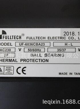 U贯F609539036CB23机FULLTECH35/A37WAC230V流风波峰焊横流风扇