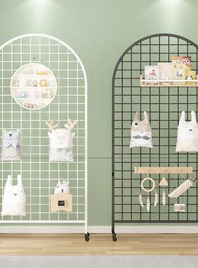 货架网钩15203格展示架落地展会铁网格移品展示架铁作艺网片动饰