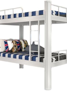 型双层铁床上材双下铺铁架床学生宿舍床成ZFLD-541床员工铁艺床人