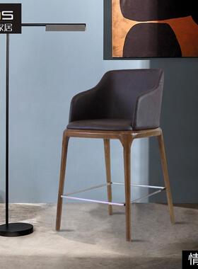 HXB20骏a诚不2做木架/GrceBarstool格蕾斯酒吧椅简约实HXB202木皮