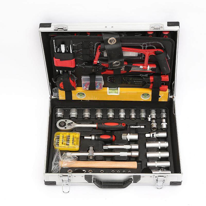 家用175组合五金维工具装手动工具箱套装套修组套1手39件扳箱