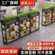 AL017于阳办公室铁物艺隔屏风断置架落地餐厅栅栏卡座饰绿植矮隔