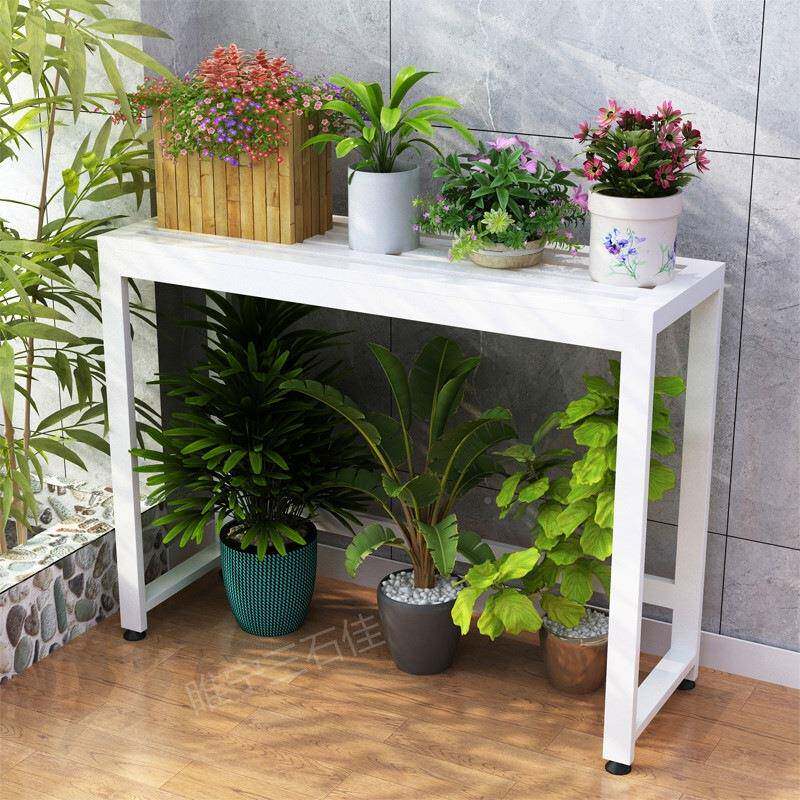 阳台花外架全铁单层层置物架户庭院双0020室外露天盆景展架防艺锈