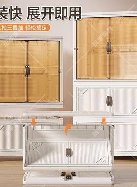 奶风儿童衣加柜宝宝衣架油家用带轮NRD厚储物收纳柜卧室衣服柜整