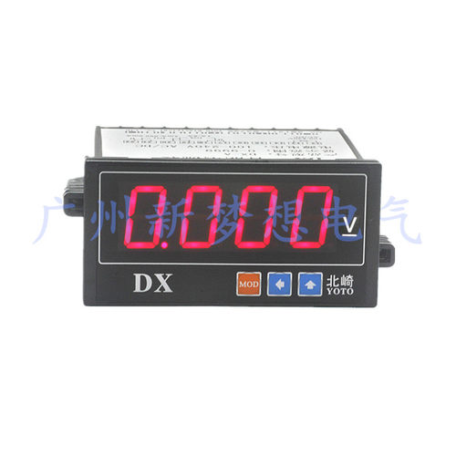 YOTO北崎DX-V DX-A智能4位数显直流交流电压表电流表真有效值