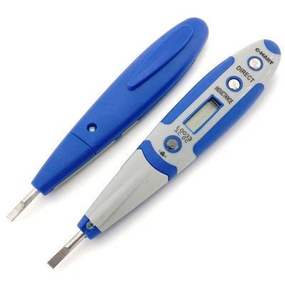 测电笔带照明灯数显电压测试笔感应电流L0033