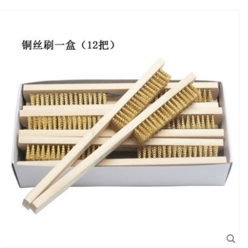 抛光木柄纯铜丝刷金属表面金刚菩提清洁刷除漆除锈刷子机制钢丝刷,标准件/零部件/工业耗材,输送带/传送带,淘宝优惠券,粉丝福利购,淘宝优惠卷