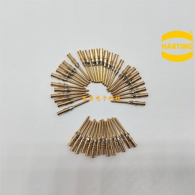 HARTING重载连接器 09150006122 10A冷压镀金公针 1.0mm 哈丁针
