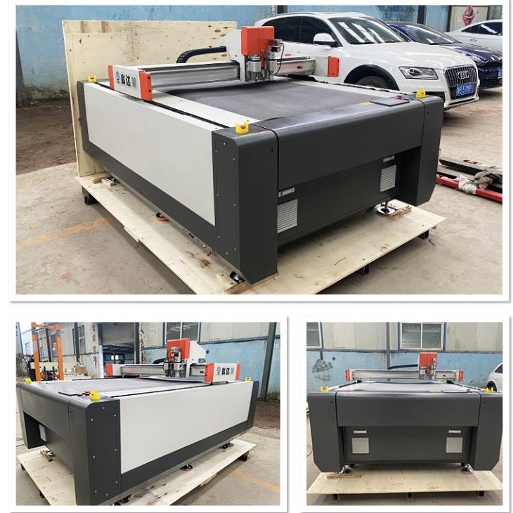 鞋样自动寻边切割机西装服装布料圆刀裁剪机吸音板振动刀切割机