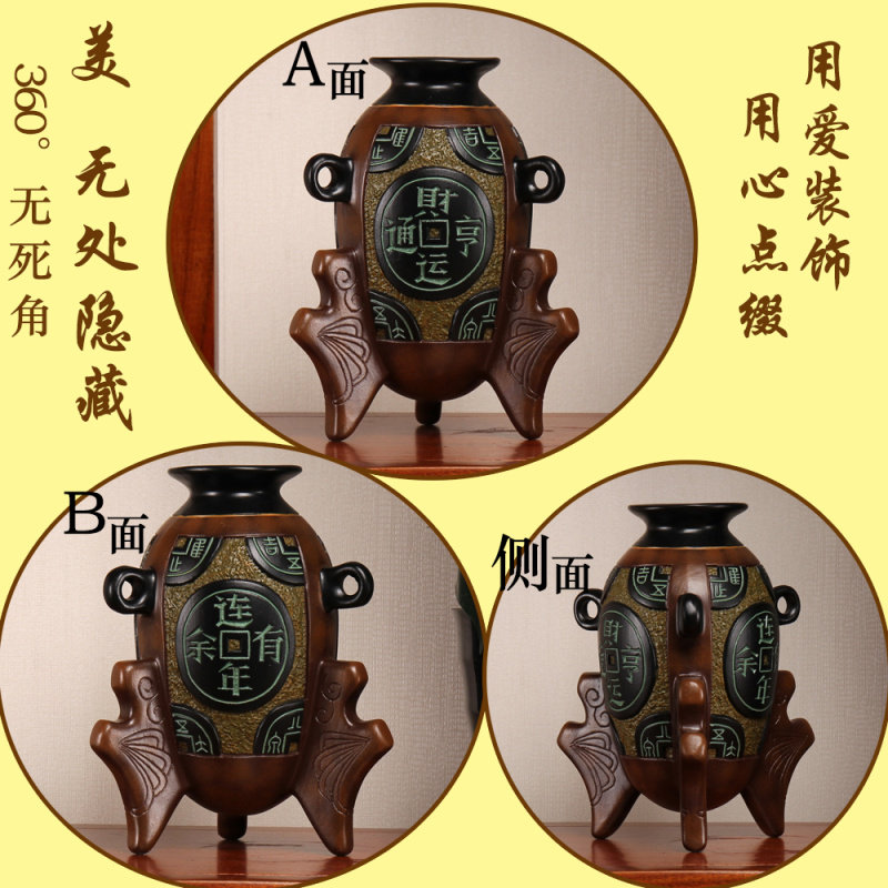 新中式陶瓷隔断展示多宝阁博古架小摆件客厅招财家庭W民族风装饰