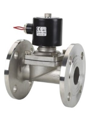 2W-15BF 不锈钢电磁阀 水阀 气阀DN15 4分 法兰连接AC220V DC24V