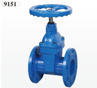 埃美柯弹性座封闸阀Z45X-16Q 9151铸铁法兰暗杆座封软密封闸阀