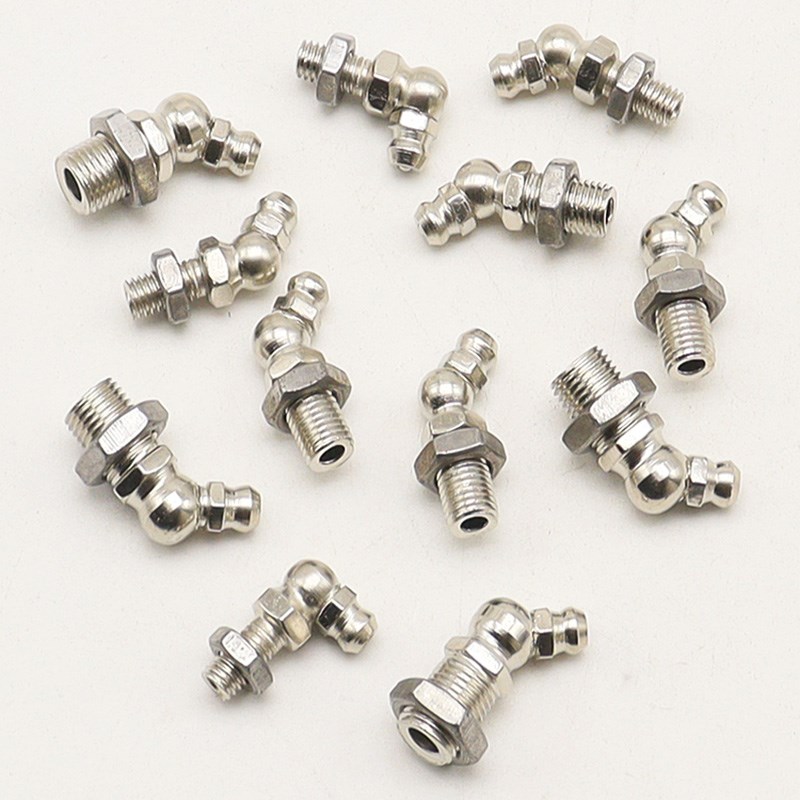 可定位国标黄油嘴m6m8m10注油嘴挖机铲车货车用用可调加油枪嘴头