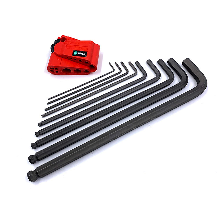德国进口wera维拉9件套内六角扳手公制平头球头内六方螺丝刀6棱角