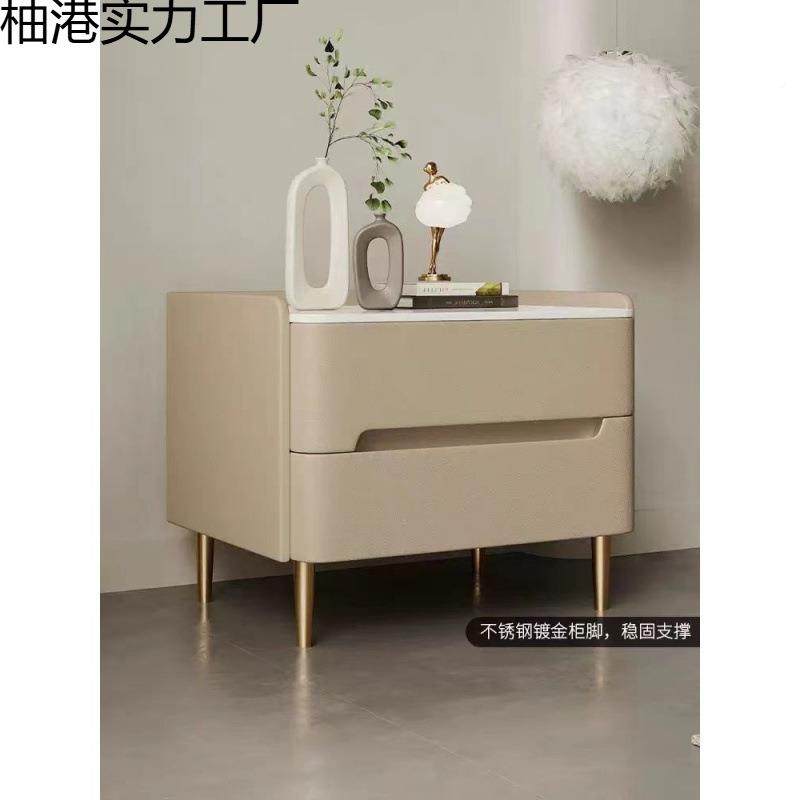 免安装意式轻奢实木全岩MQZ板床头柜皮质现代卧家室用床简易头柜,电子元器件市场,其它元器件,淘宝优惠券,粉丝福利购,淘宝优惠卷