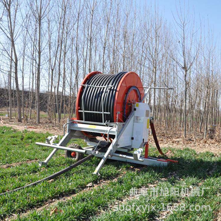 大田用卷盘式喷灌VBW300米动自收麦管浇地机机小玉米全自动灌溉机