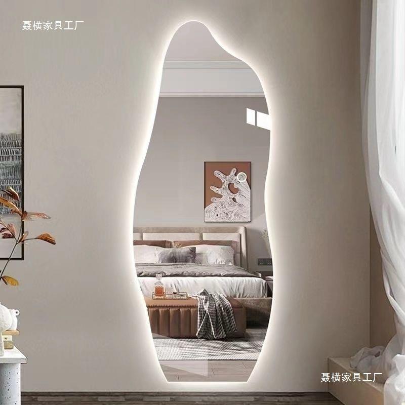 装镜店云朵穿衣镜贴异型带灯卧室led服智能壁10015175挂家用客厅
