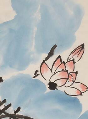 崔如琢纯YBA装饰画国画水墨厅绘画荷花画玄关画手客画壁画山水画