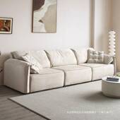 025款 电2动沙发床客厅新简约耳朵皮QLT布沙发缩大小户型伸多用功