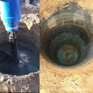 小挖旋打杆桩机挖掘机改PLJ装 螺螺旋钻电线钻孔机螺旋旋土机轮式