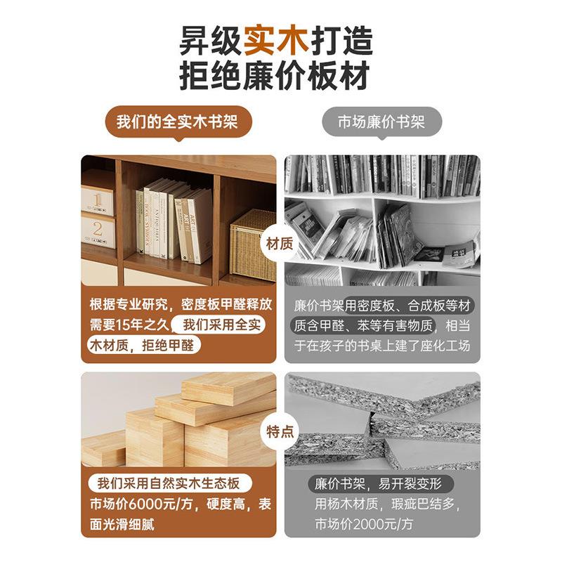 家落地书柜书架大容量置物架RLU用客收纳储物厅柜合分层架格子柜