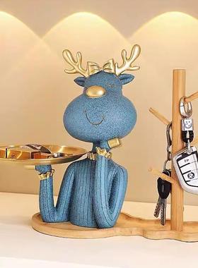 钥收件纳鹿托盘家门居客厅房间摆匙创意入户进口玄无品牌/关轻奢