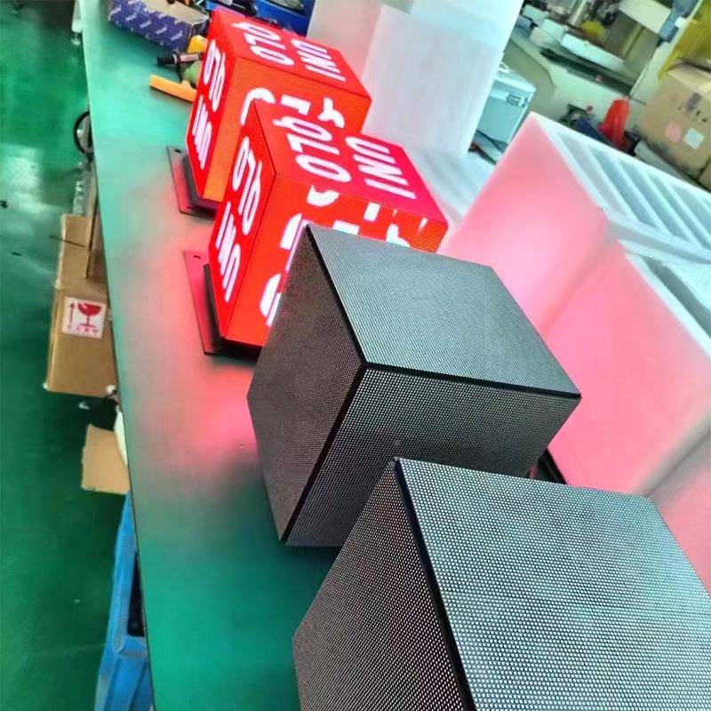 led屏魔方灯显示屏全彩异形LOGO店招门头广告屏酒吧L魔方屏箱ED立