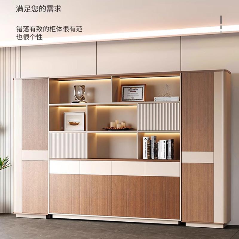 办FAH落公件柜大型文组书柜合简约现代资料柜地储物柜老板桌