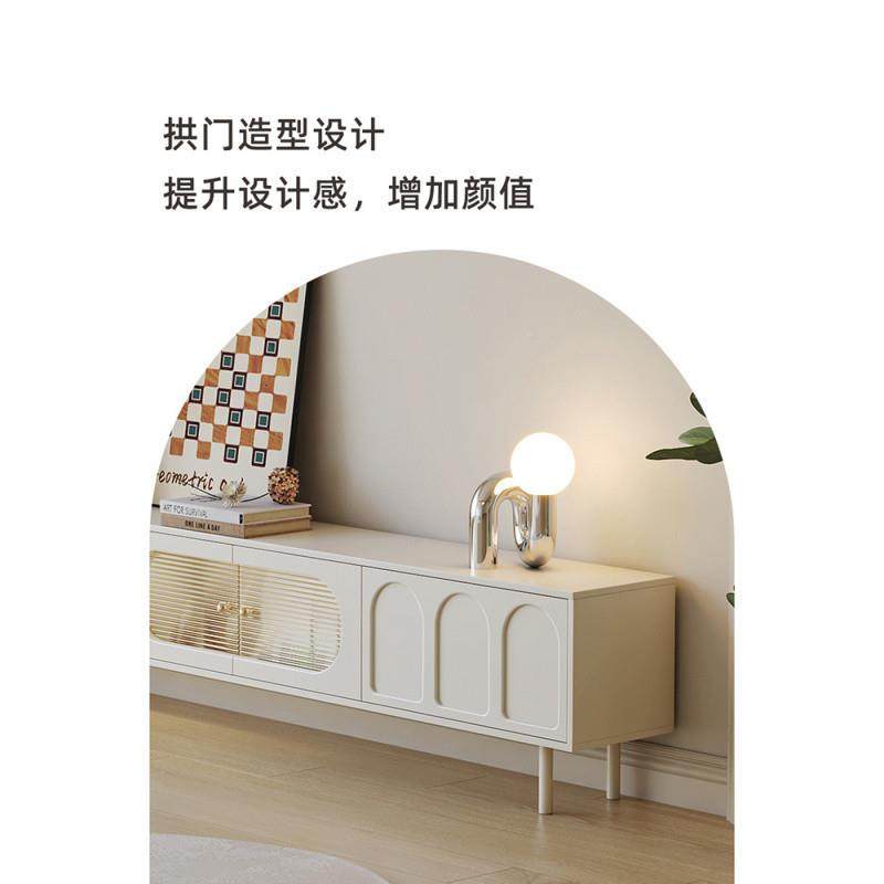 dVHKpp法式奶油风客茶几电纳视柜2025款高新端小户型厅家用收储物