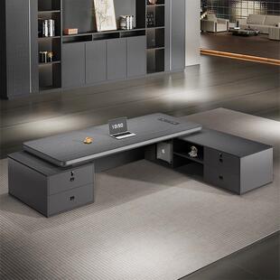 轻老板桌办公桌公椅组6835678合办裁公室桌高档经理主管总大班台