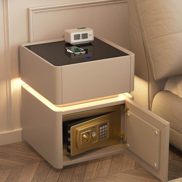 能智能床头柜保F98MT5SH险箱一体简约现代多功无线边充码电密锁床