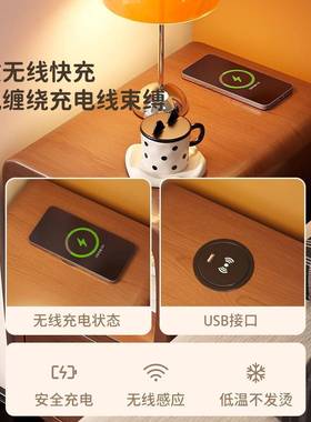 床头大柜迷你小极置窄UAD简约床边柜卧室型收纳超窄夹缝物架实木