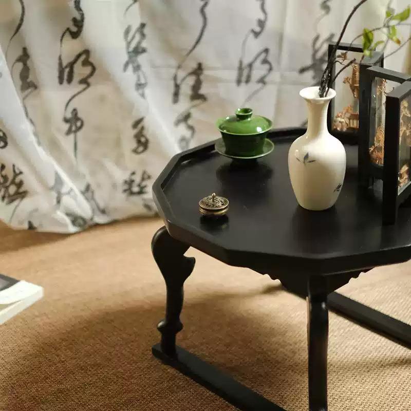 胡桃木虎盘实实木小茶桌边几榻榻足米飘窗泡茶李朝桌子盘无品牌/