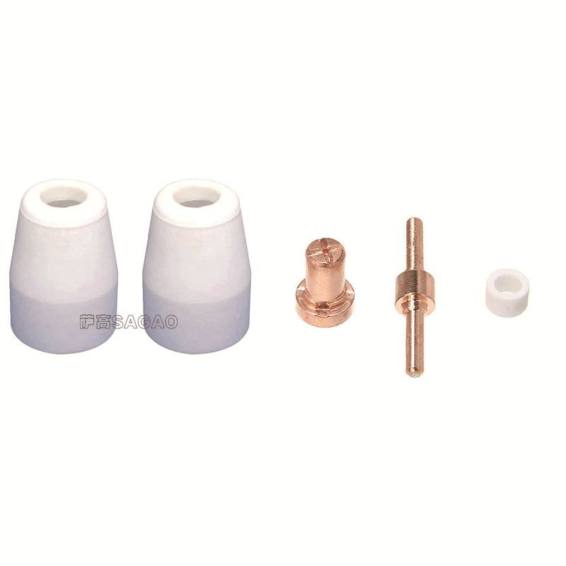 跨境PT31 温州40A等离子切割配件LG40电极喷嘴保护嘴分流器120PCS