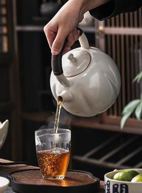 德煮化陶电陶日式提梁壶煮茶DNS壶烧水壶泡茶器瓷茶器围炉煮炉茶