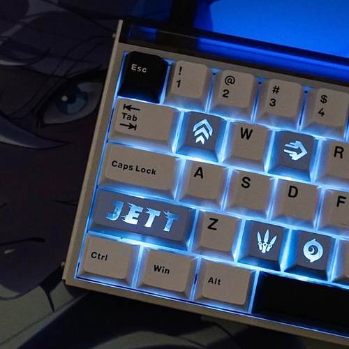 无畏契约捷风暮蝶贤者芮娜主题键帽原厂适配磁轴客制化键盘键帽