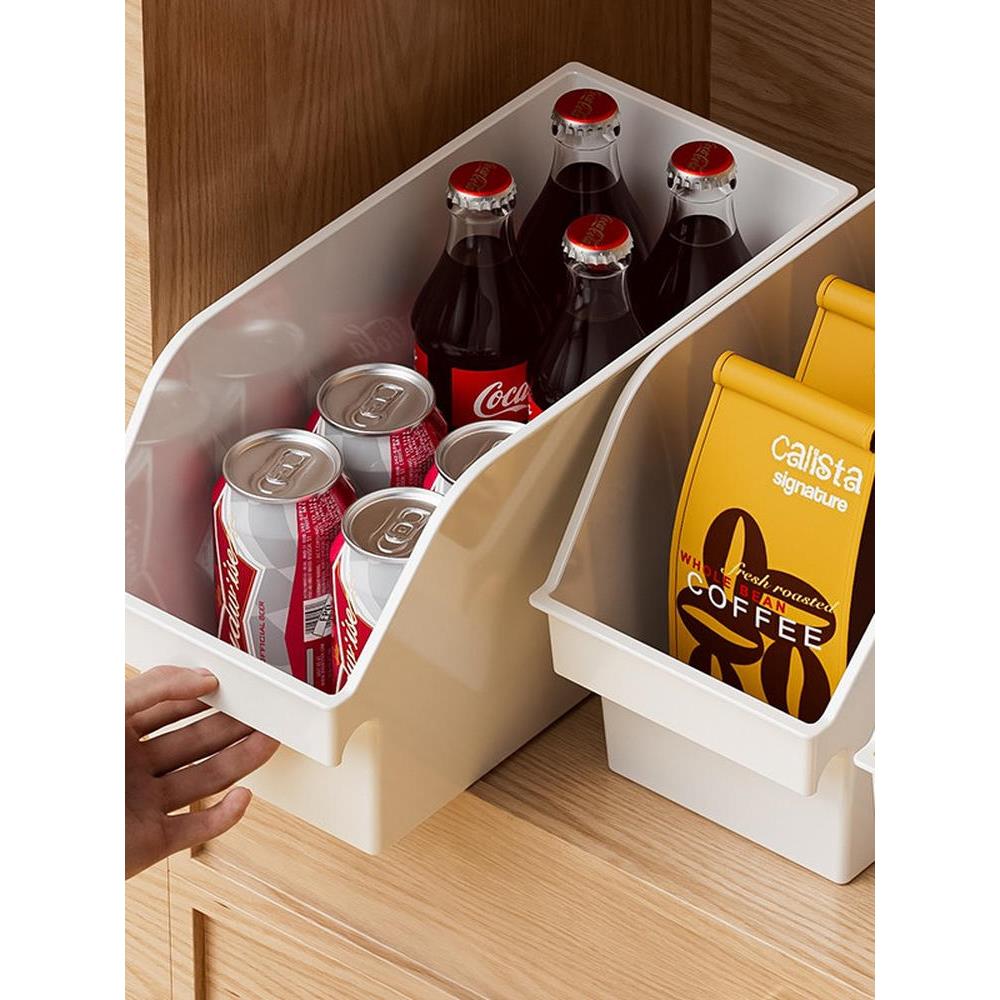 橱柜收纳盒厨房用品整理箱家用下水槽拉篮储物盒桌面杂物收纳筐fh