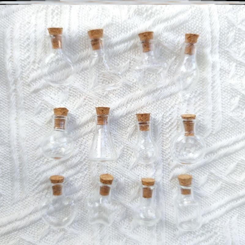 DIY许愿瓶礼物挂件异形收集瓶心愿瓶密封瓶木塞迷你小玻璃瓶