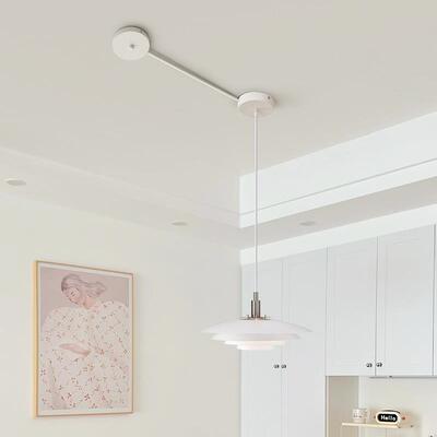 吊灯移位器餐厅灯吸顶座灯具DIY改位神器免开槽底座可移位配件