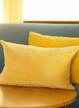 纯色抱枕套腰靠套30 35 40 45 50 5E5 60 65 70 80沙发大长方靠枕