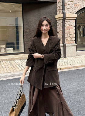 LS 极简时尚休闲西装外套女  广州十三行2025秋冬新品女装22867#