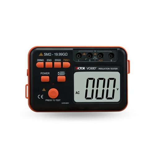 胜利VC60D+ 绝缘电阻测试仪 数字兆欧表2500V