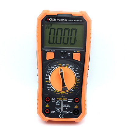 胜利数字万用表VC890D 高精度数显万能表全保护蜂鸣防烧表VC890C+