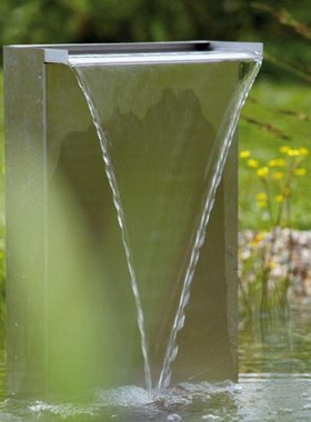 德国OASE欧亚瑟跌水瀑布出水装饰墙水幕墙花园水池景观假山流水