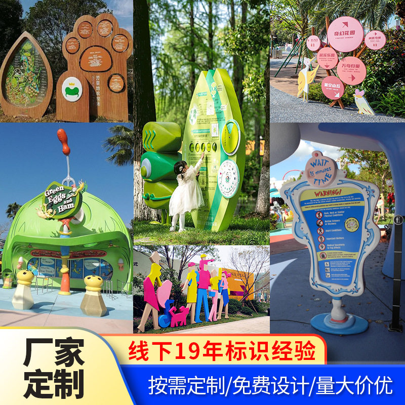 乐园园区木质导览宣传栏