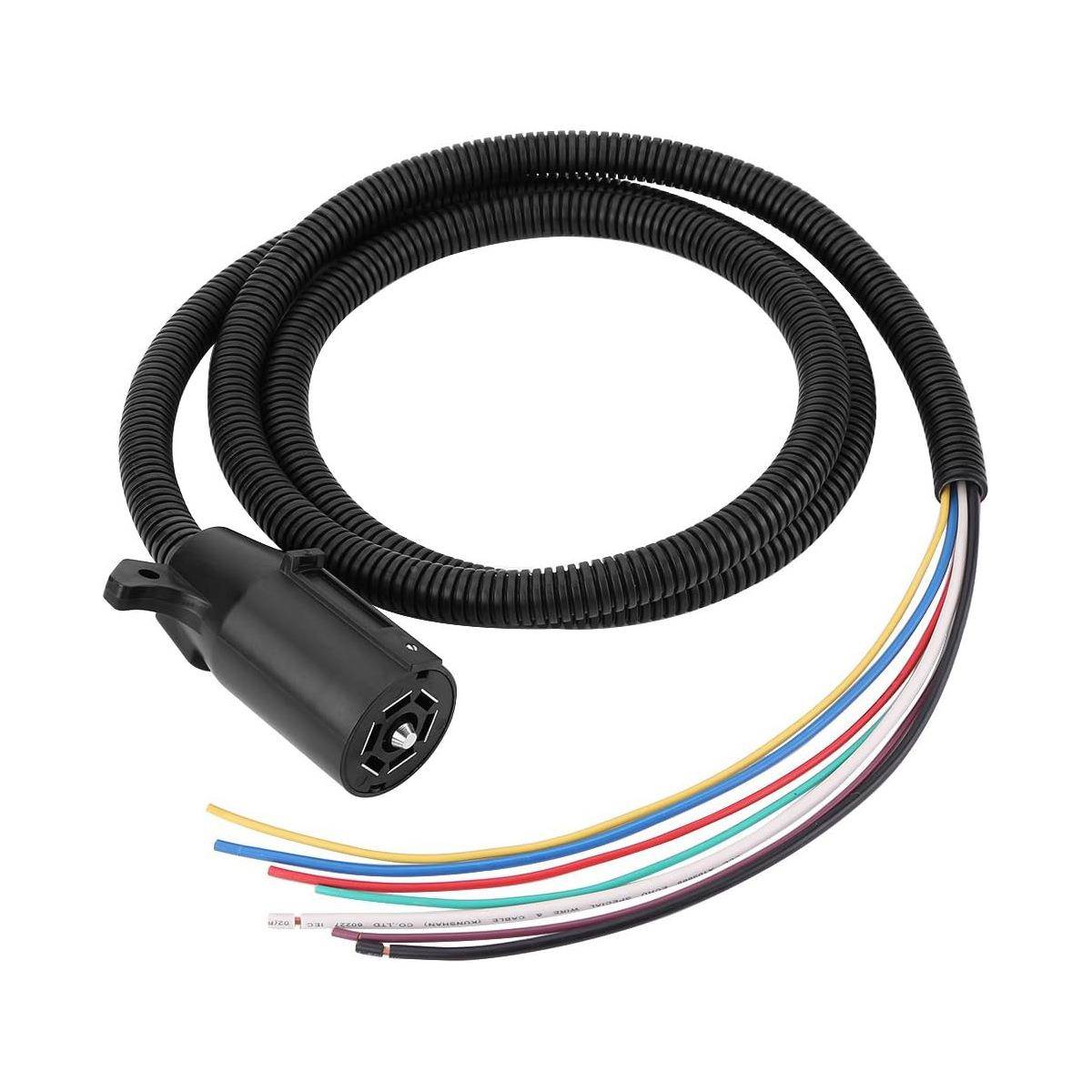 美MJG式7针插车头线束房拖尺车专用连接器线8.2束英尾灯信号灯连